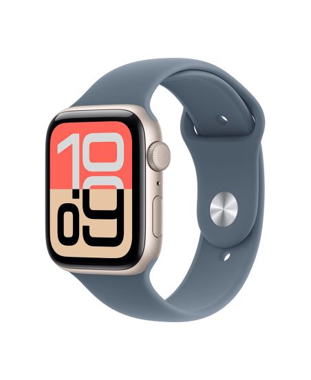 Apple Watch SE 3 40 mm, Starlight Aluminum Anchor blue Sport Band (M/L)