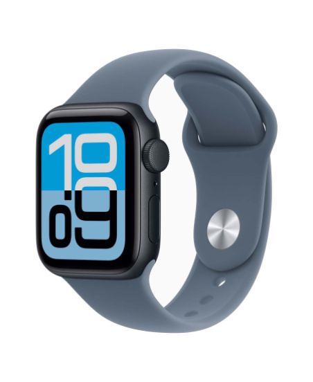 Apple Watch SE 3 40 mm, Midnight Aluminum Anchor blue Sport Band (S/M)