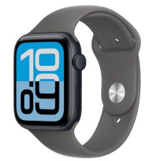 Apple Watch SE 3 40 mm, Midnight Aluminum Stone Gray Sport Band (S/M)