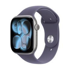 Apple Watch Series 11, 42 mm, Space Gray Aluminum Purple Fog Sport Band M/L
