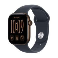Apple Watch Series 12, 42 mm, Dark Bronze Aluminum GPS+Cellular Navy Blue Sport Band M/L
