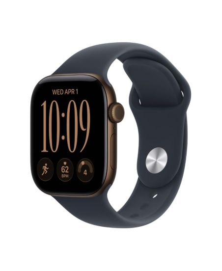 Apple Watch Series 12, 42 mm, Dark Bronze Aluminum Navy Blue Sport Band S/M