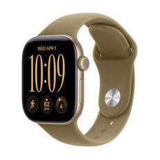 Apple Watch Series 12, 42 mm, Light Gold Aluminum GPS+Cellular Olive Sport Band S/M