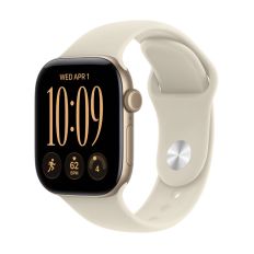 Apple Watch Series 12, 42 mm, Light Gold Aluminum GPS+Cellular Sand Sport Band M/L