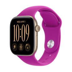 Apple Watch Series 12, 42 mm, Light Gold Aluminum Magenta Sport Band M/L