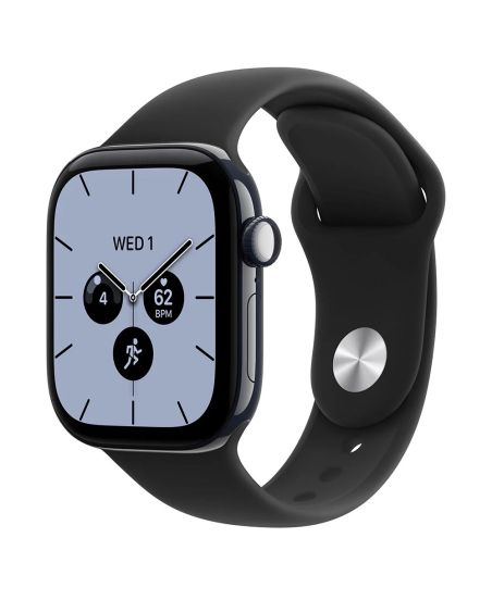 Apple Watch Series 12, 42 mm, Night Blue Ceramic GPS+Cellular Black Sport Band M/L