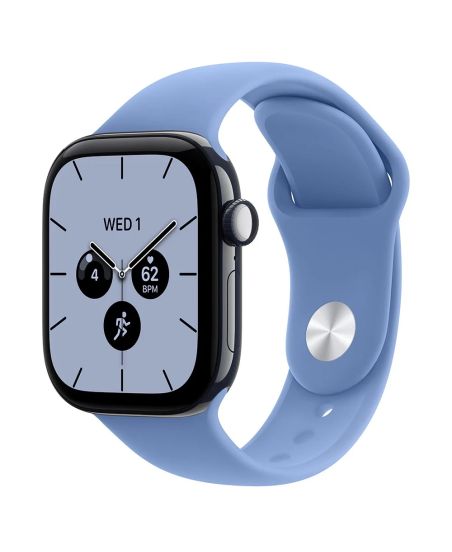 Apple Watch Series 12, 46 mm, Night Blue Ceramic GPS+Cellular Wildflower Blue Sport Band M/L