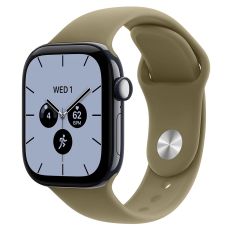 Apple Watch Series 12, 42 mm, Night Blue Ceramic GPS+Cellular Olive Sport Band M/L