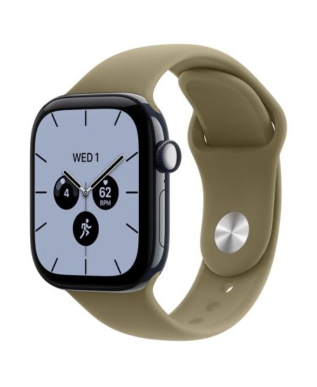 Apple Watch Series 12, 42 mm, Night Blue Ceramic GPS+Cellular Olive Sport Band M/L