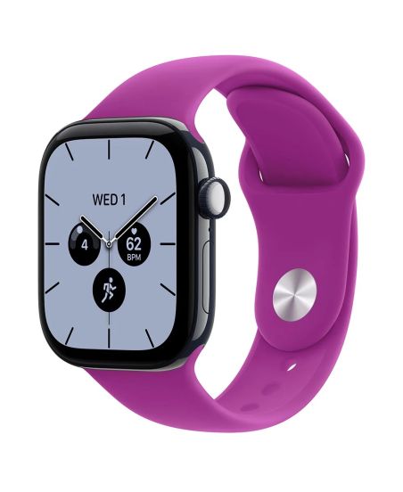 Apple Watch Series 12, 46 mm, Night Blue Ceramic GPS+Cellular Magenta Sport Band S/M