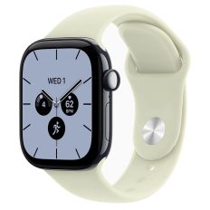 Apple Watch Series 12, 42 mm, Night Blue Ceramic GPS+Cellular Pale Succulent Sport Band M/L