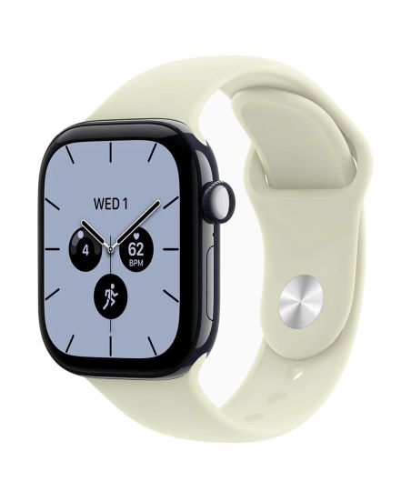 Apple Watch Series 12, 42 mm, Night Blue Ceramic GPS+Cellular Pale Succulent Sport Band M/L