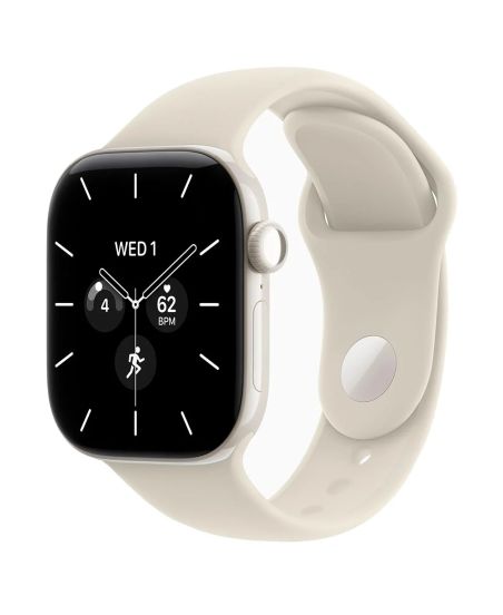 Apple Watch Series 12, 46 mm, Pearl White Ceramic GPS+Cellular Sand Sport Band M/L