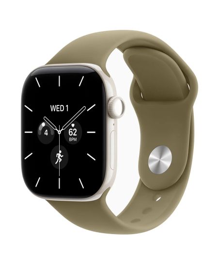 Apple Watch Series 12, 46 mm, Pearl White Ceramic GPS+Cellular  Olive Sport Band M/L