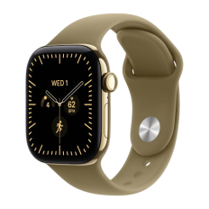 Apple Watch Series 12, 42 mm, Radiant Gold Titanium GPS+Cellular  Olive Sport Band M/L