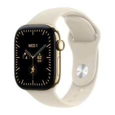 Apple Watch Series 12, 42 mm, Radiant Gold Titanium GPS+Cellular Sand Sport Band M/L Apple Watch Series 12, 42 mm, Radiant Gold Titanium GPS+Cellular Sand Sport Band M/L