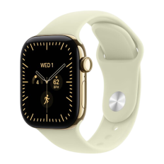 Apple Watch Series 12, 42 mm, Radiant Gold Titanium GPS+Cellular Pale Succulent Sport Band M/L Apple Watch Series 12, 42 mm, Radiant Gold Titanium GPS+Cellular Pale Succulent Sport Band M/L