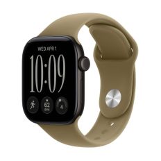 Apple Watch Series 12, 42 mm, Black Aluminum GPS+Cellular Olive Sport Band M/L