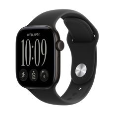 Apple Watch Series 12, 42 mm, Black Aluminum GPS+Cellular Black Sport Band S/M