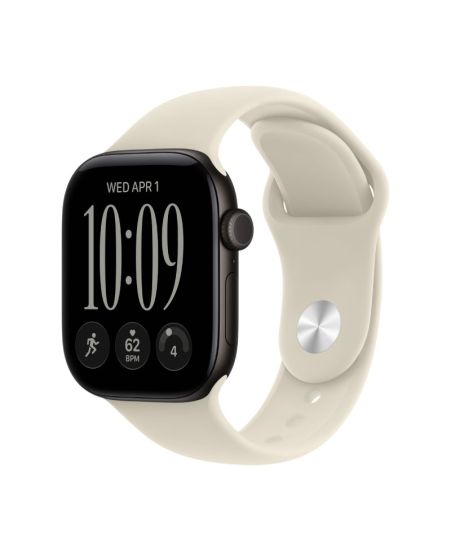 Apple Watch Series 12, 42 mm, Black Aluminum Sand Sport Band S/M