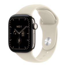 Apple Watch Series 12, 42 mm, Natural Titanium GPS+Cellular Sand Sport Band M/L