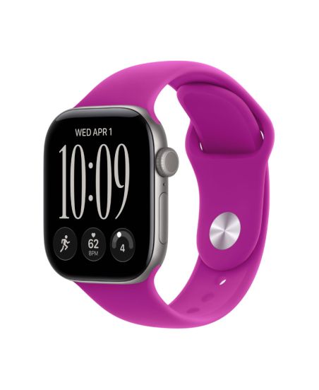 Apple Watch Series 12, 42 mm, Space Gray Aluminum Magenta Sport Band S/M