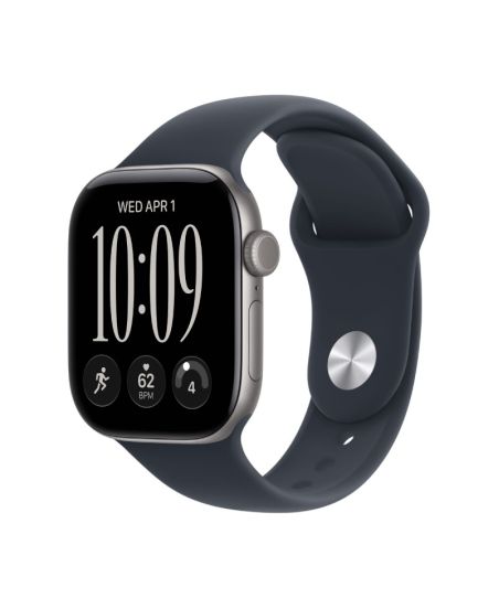 Apple Watch Series 12, 42 mm, Space Gray Aluminum Navy Blue Sport Band S/M
