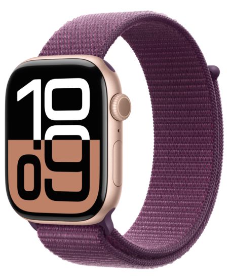 Apple Watch Series 10 42 мм, Aluminium Case GPS+Cellular, Sport Loop, Rose Gold