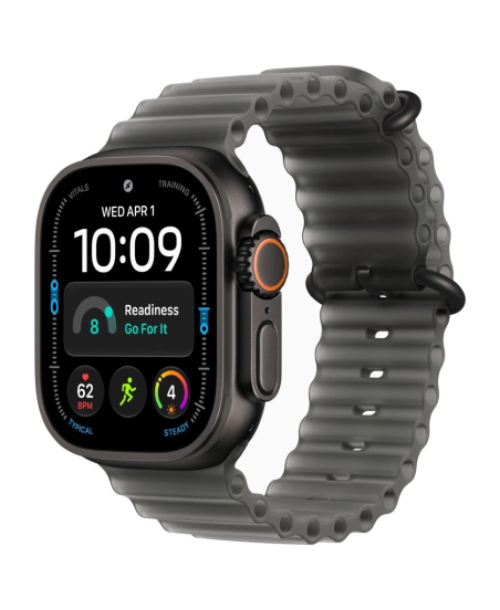 Apple Watch Ultra 4, 49 мм, Black Titanium Translucent Black Ocean Band M/L