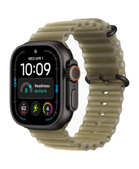 Apple Watch Ultra 4, 49 мм, Black Titanium Translucent Kelp Ocean Band M/L