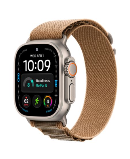 Apple Watch Ultra 4, 49 мм, Natural Titanium Desert Alpine Loop S/M