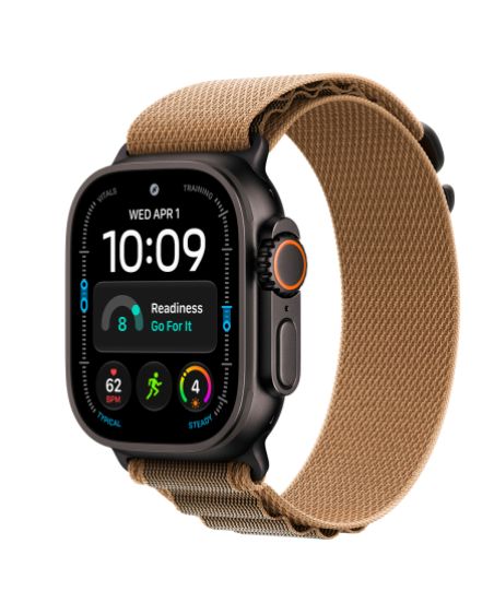 Apple Watch Ultra 4, 49 мм, Black Titanium Desert Alpine Loop S/M