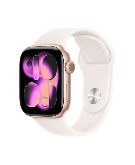 Apple Watch Series 11 42mm, Rose Gold Aluminum Case with Sport Light Blush