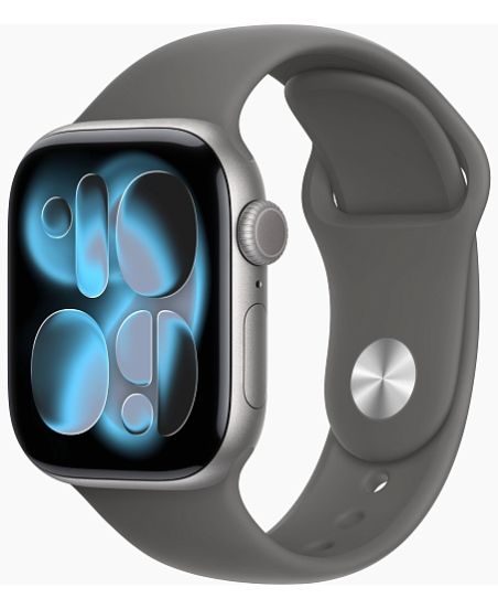 Apple Watch Series 11 42mm, Space Gray Aluminum Case with Sport Band Stone Gray