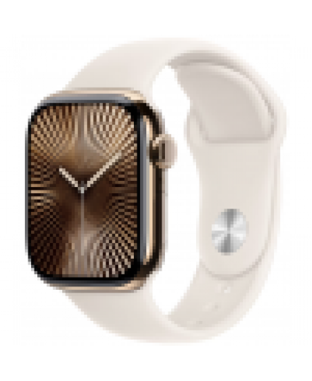 Умные часы Apple Watch Series 10 46 мм, M/L 140-245 мм, Titanium Case GPS+Cellular, Gold