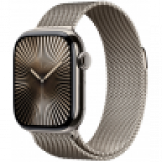 Умные часы Apple Watch Series 10 42 мм, Titanium Case Cellular, Milanese Loop, Natural