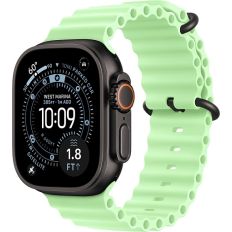 Apple Watch Ultra 3, Black Titanium Case with Neon Green Ocean Band Apple Watch Ultra 3, Black Titanium Case with Neon Green Ocean Band