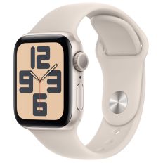 Apple Watch SE 2, 40 мм, корпус из алюминия цвета сияющая звезда, спортивный ремешок цвета сияющая звезда, GPS + Cellular, M/L