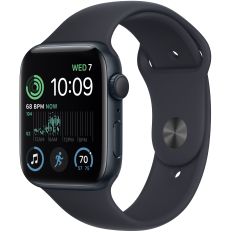 Apple Watch SE 2, 40 мм, корпус из алюминия цвета «тёмная ночь», спортивный ремешок цвета «тёмная ночь», GPS