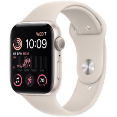 Apple Watch SE 2, 40 мм, корпус из алюминия цвета «сияющая звезда», спортивный ремешок цвета «сияющая звезда», GPS