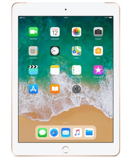 Apple iPad (2018) Wi-Fi + Cellular 128 ГБ, золотой