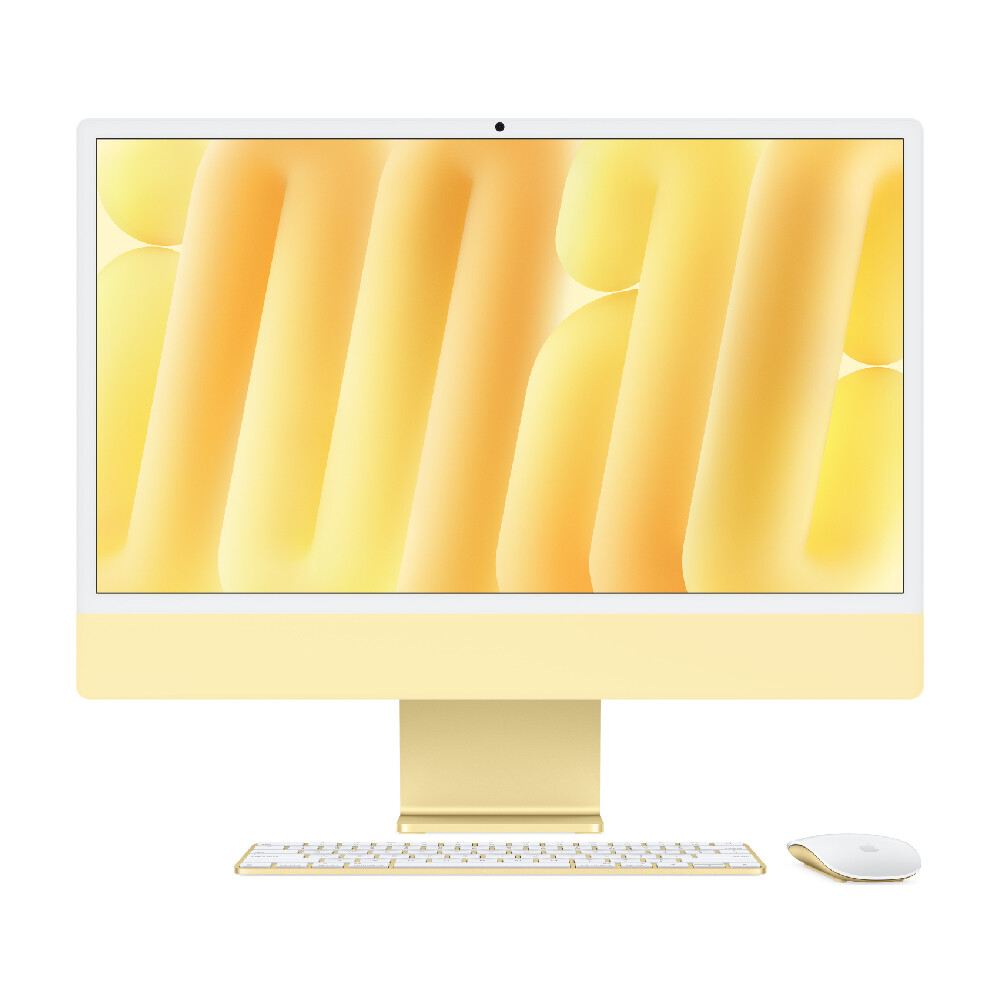 Apple iMac (M4, 8C CPU/8C GPU, 2024), 16 ГБ, 256 GB SSD, Yellow (Желтый)