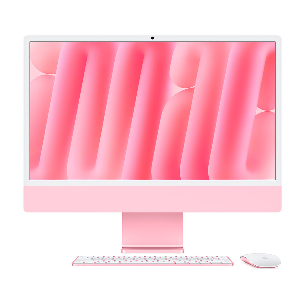 Apple iMac (M4, 8C CPU/8C GPU, 2024), 16 ГБ, 256 GB SSD, Pink (Розовый)