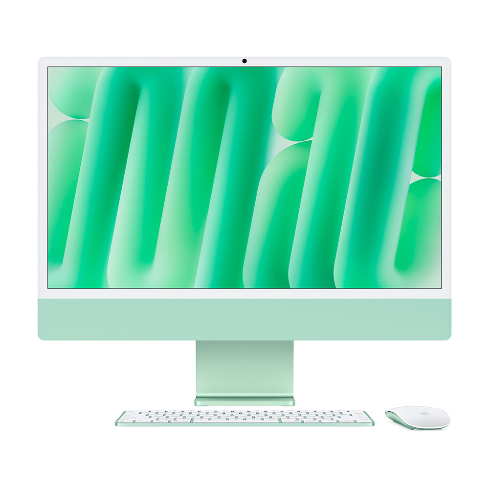 Apple iMac (M4, 8C CPU/8C GPU, 2024), 16 ГБ, 256 GB SSD, Green (Зеленый)