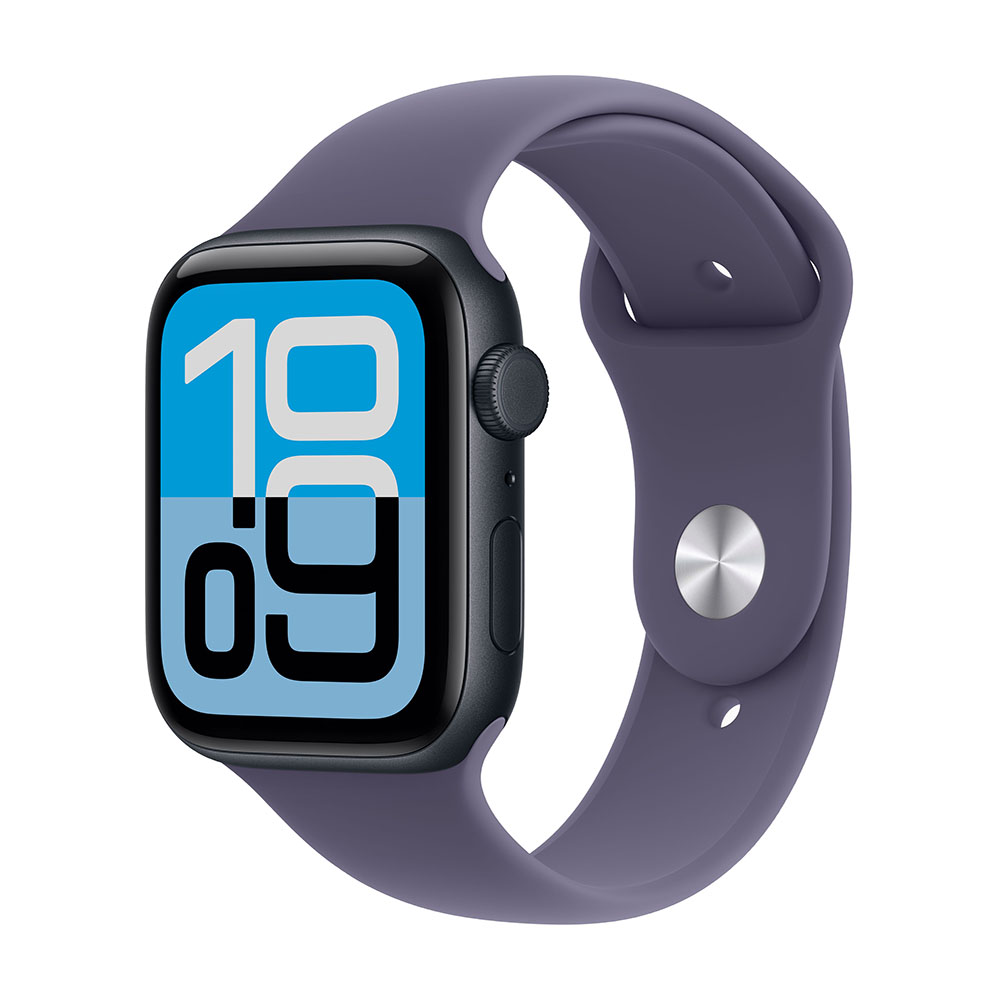Apple Watch SE 3 40 mm, Midnight Aluminum Purple Fog Sport Band (M/L)